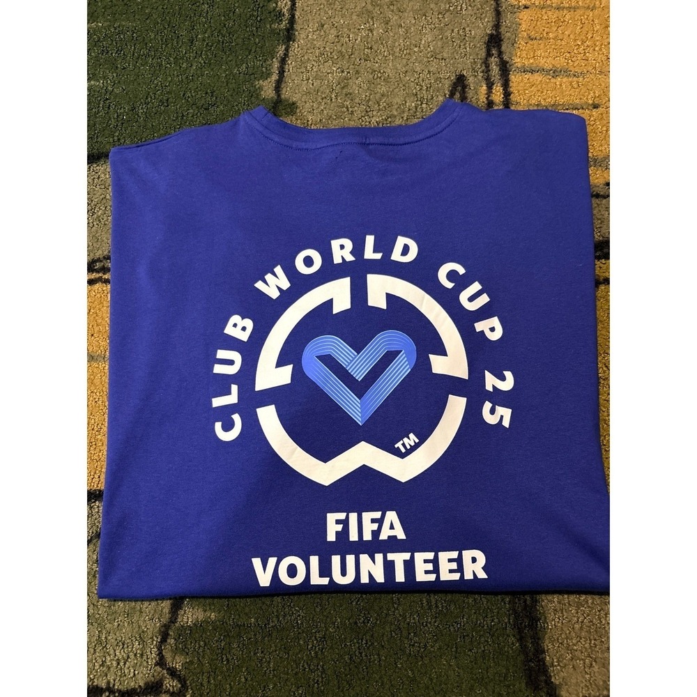 FIFA Club World Cup 2025 Volunteer Soccer Fubol T Shirt Mens XXL NWOT jersey